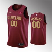Wholesale Cheap Men's Cleveland Cavaliers Active Player Custom Wine Icon Edition Stitched Basketball Jersey