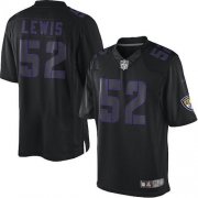 Wholesale Cheap Nike Ravens #52 Ray Lewis Black Men's Stitched NFL Impact Limited Jersey