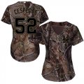 Wholesale Cheap Mets #52 Yoenis Cespedes Camo Realtree Collection Cool Base Women's Stitched MLB Jersey