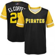 Wholesale Cheap Pirates #25 Gregory Polanco Black "El Coffee" Players Weekend Authentic Stitched MLB Jersey