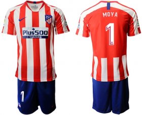 Wholesale Cheap Atletico Madrid #1 Moya Home Soccer Club Jersey