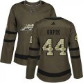 Wholesale Cheap Adidas Capitals #44 Brooks Orpik Green Salute to Service Women's Stitched NHL Jersey