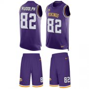 Wholesale Cheap Nike Vikings #82 Kyle Rudolph Purple Team Color Men's Stitched NFL Limited Tank Top Suit Jersey