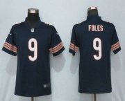 Wholesale Cheap Women's Chicago Bears #9 Nick Foles Blue 2017 Vapor Untouchable Stitched NFL Nike Limited Jersey