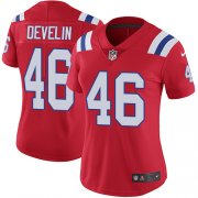 Wholesale Cheap Nike Patriots #46 James Develin Red Alternate Women's Stitched NFL Vapor Untouchable Limited Jersey
