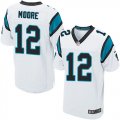 Wholesale Cheap Nike Panthers #12 DJ Moore White Men's Stitched NFL Elite Jersey