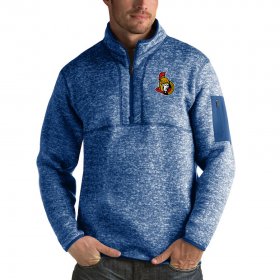 Wholesale Cheap Ottawa Senators Antigua Fortune Quarter-Zip Pullover Jacket Blue