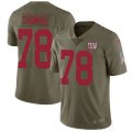 Wholesale Cheap Nike Giants #78 Andrew Thomas Olive Men's Stitched NFL Limited 2017 Salute To Service Jersey