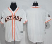 Wholesale Cheap Astros Blank White New Cool Base 2019 World Series Bound Stitched MLB Jersey