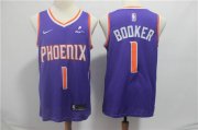 Wholesale Cheap Men's Phoenix Suns Devin 1 Booker Nike Purple 2019 Swingman City Edition Jersey