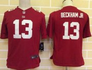 Wholesale Cheap Nike Giants #13 Odell Beckham Jr Red Alternate Youth Stitched NFL Elite Jersey