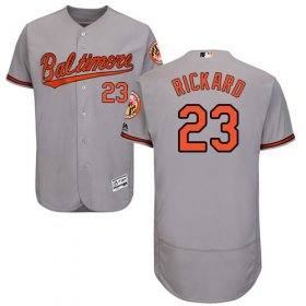 Wholesale Cheap Orioles #23 Joey Rickard Grey Flexbase Authentic Collection Stitched MLB Jersey