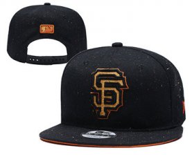 Wholesale Cheap San Francisco Giants Team Gold Logo Black Adjustable Hat YD