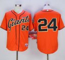 Wholesale Cheap Giants #24 Willie Mays Orange Cool Base Stitched MLB Jersey