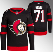 Wholesale Cheap Men's Ottawa Senators #71 Ridly Greig Black Premier Breakaway Stitched Jersey