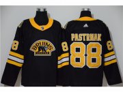 Wholesale Cheap Men's Boston Bruins #88 David Pastrnak Black Stitched Hockey Adidas Jersey