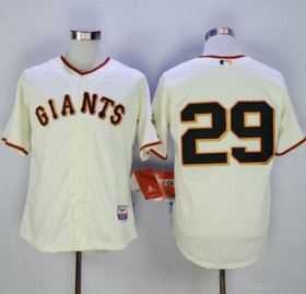 Wholesale Cheap Giants #29 Jeff Samardzija Cream Cool Base Stitched MLB Jersey