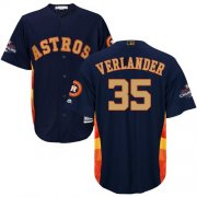 Wholesale Cheap Astros #35 Justin Verlander Navy Blue 2018 Gold Program Cool Base Stitched Youth MLB Jersey