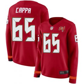 Wholesale Cheap Nike Buccaneers #65 Alex Cappa Red Team Color Women\'s Stitched NFL Limited Therma Long Sleeve Jersey