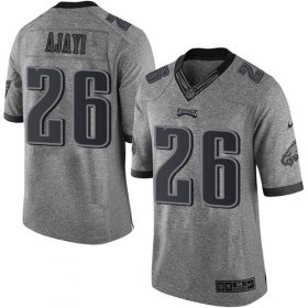 Wholesale Cheap Nike Eagles #26 Jay Ajayi Gray Men\'s Stitched NFL Limited Gridiron Gray Jersey