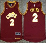Wholesale Cheap Men's Cleveland Cavaliers #2 Kyrie Irving Revolution 30 Swingman 2015-16 Red Jersey