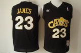 Wholesale Cheap Cleveland Cavaliers #23 LeBron James CavFanatic Black Swingman Throwback Jersey