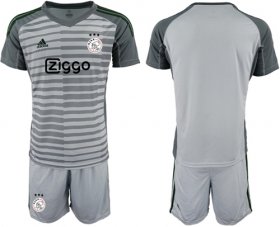 Wholesale Cheap Ajax Blank Grey Goalkeeper Soccer Club Jersey