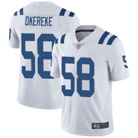 Wholesale Cheap Nike Colts #58 Bobby Okereke White Men\'s Stitched NFL Vapor Untouchable Limited Jersey