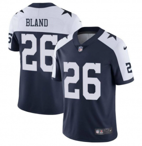 Cheap Men\'s Dallas Cowboys #26 DaRon Bland Navy Thanksgiving Vapor Limited Stitched Jersey