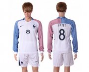 Wholesale Cheap France #8 Payet Away Long Sleeves Soccer Country Jersey