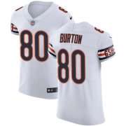 Wholesale Cheap Nike Bears #80 Trey Burton White Men's Stitched NFL Vapor Untouchable Elite Jersey