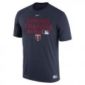 Wholesale Cheap Men's Minnesota Twins Nike Navy Authentic Collection Legend Team Issue Performance T-Shirt