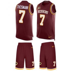 Wholesale Cheap Nike Redskins #7 Joe Theismann Burgundy Red Team Color Men\'s Stitched NFL Limited Tank Top Suit Jersey