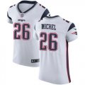 Wholesale Cheap Nike Patriots #26 Sony Michel White Men's Stitched NFL Vapor Untouchable Elite Jersey