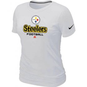Wholesale Cheap Women\'s Nike Pittsburgh Steelers Critical Victory NFL T-Shirt White