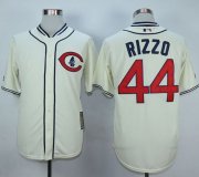 Wholesale Cheap Cubs #44 Anthony Rizzo Cream 1929 Turn Back The Clock Stitched MLB Jersey