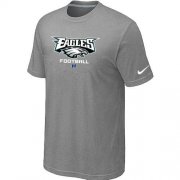 Wholesale Cheap Nike Philadelphia Eagles Critical Victory NFL T-Shirt Light Grey