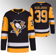 Wholesale Cheap Men's Pittsburgh Penguins #39 Alex Nedeljkovic Black Stitched Jersey