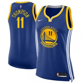 Wholesale Cheap Nike Golden State Warriors #11 Klay Thompson Blue Women\'s NBA Swingman Icon Edition Jersey