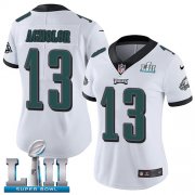Wholesale Cheap Nike Eagles #13 Nelson Agholor White Super Bowl LII Women's Stitched NFL Vapor Untouchable Limited Jersey