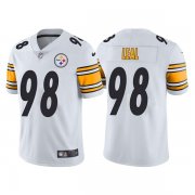 Wholesale Cheap Men's Pittsburgh Steelers #98 DeMarvin Leal White Vapor Untouchable Limited Stitched Jersey