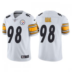 Wholesale Cheap Men\'s Pittsburgh Steelers #98 DeMarvin Leal White Vapor Untouchable Limited Stitched Jersey