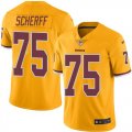 Wholesale Cheap Nike Redskins #75 Brandon Scherff Gold Men's Stitched NFL Limited Rush Jersey