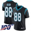Wholesale Cheap Nike Panthers #88 Greg Olsen Black Team Color Men's Stitched NFL 100th Season Vapor Limited Jersey