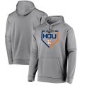 Wholesale Cheap Houston Astros Majestic 2019 Postseason Dugout Authentic Pullover Hoodie Gray