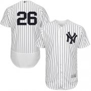Wholesale Cheap Yankees #26 DJ LeMahieu White Strip Flexbase Authentic Collection Stitched MLB Jersey