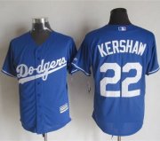 Wholesale Cheap Dodgers #22 Clayton Kershaw Blue New Cool Base Stitched MLB Jersey