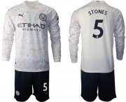 Wholesale Cheap 2021 Men Manchester city away long sleeve 5 soccer jerseys