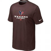 Wholesale Cheap Nike Houston Texans Big & Tall Critical Victory NFL T-Shirt Brown