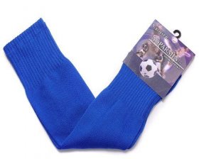 Wholesale Cheap Blank Soccer Football Sock Blue